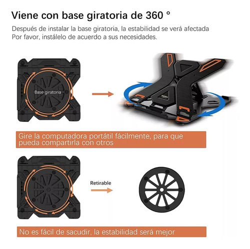 Soporte Base Notebook Y Celular Ajustable Hasta 17 Pulgadas