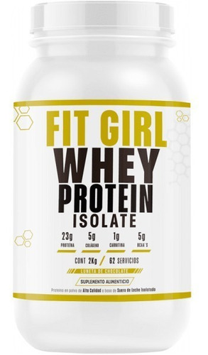 Sd Proteína Fit Girl Whey Isolate 2kg / 62 Servicios Sabor Chocolate