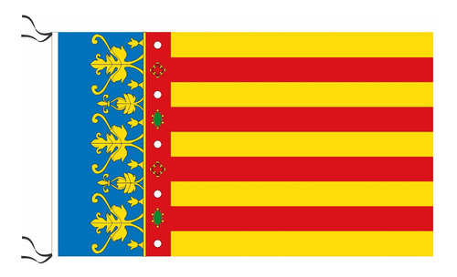 Bandera De Valencia 60x90cm Y Todas Las Provincias De España