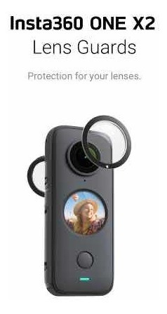 Imagem 3 de 6 de Protetor De Lentes Lens Guard Pra Insta360 One X2