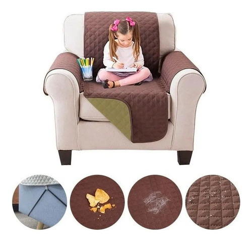 Cubre Sofa Cobertor Para Sillon 1 Cuerpo Proteje De Mascotas