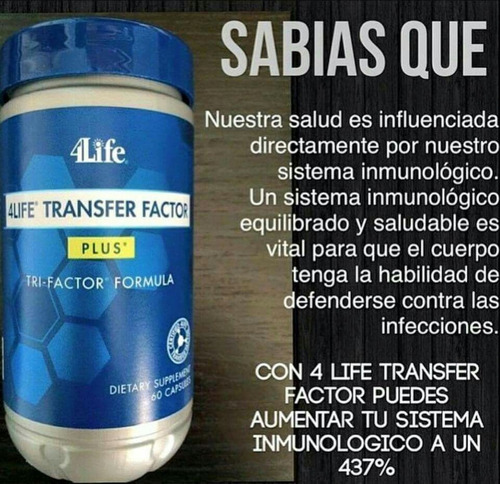 Imagen 5 de 6 de Factor De Transferencia 4life Tf Plus Con Z I N C