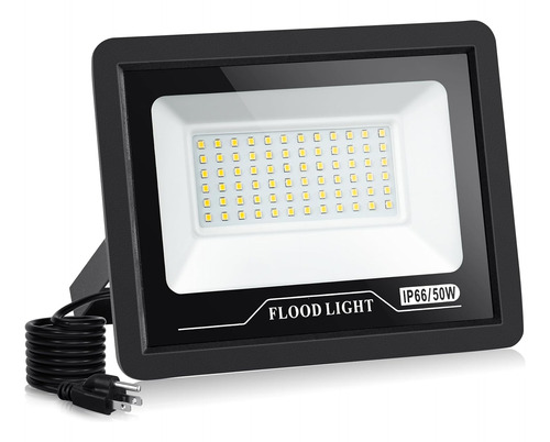 Led Flood Light Outdoor,50w Led Work Light Ul Plug,5000lm Su