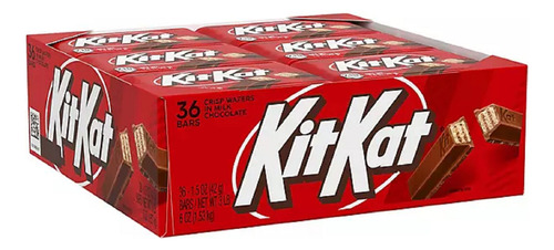 Pack 36 Chocolates Kit Kat Importados 1.53kg Total Importado