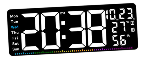 Reloj De Pared Digital Con Pantalla De Temperatura Reloj