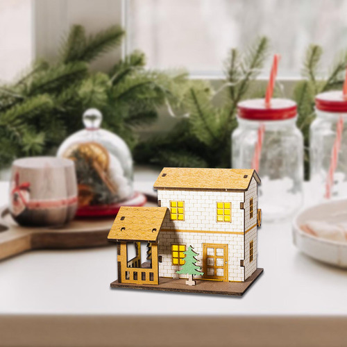 Maqueta De Casa En Miniatura 10,5 Cm X 8,3 Cm X 8,3 Cm
