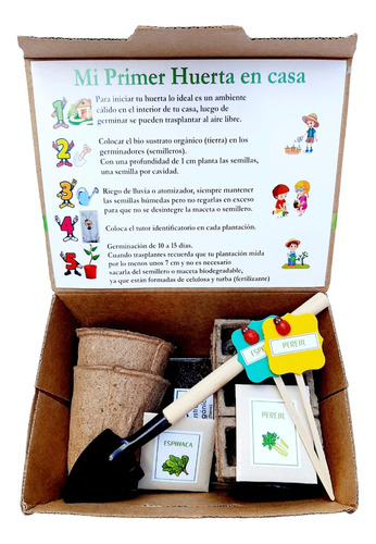 Kit Huerta Semillas Regalos  Recreativos Niños Jóvenes 