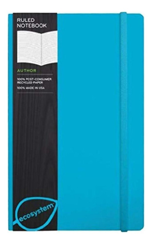 Cuaderno Libreta Ecosystem Rayas Cararula Flexible Azul G