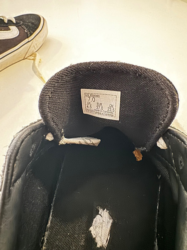 Vans Negras Clásicas Usadas (Usado)