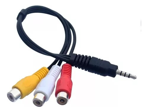 Adaptador Audio Y Vídeo Jack 3.5mm Macho A 3 Rca Hembra