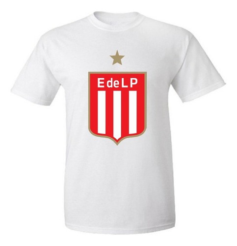 Remera Unisex Estudiantes El Pincha Escudo Futbol Argentina