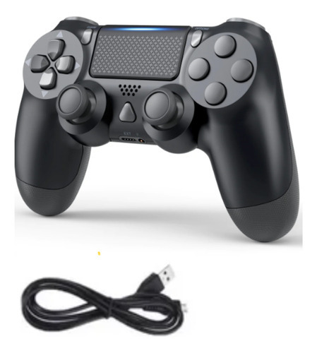 Palanca de mando inalámbrico Playstation 4 Ps4 Dual Shock para PC, color negro