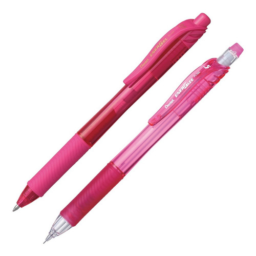 Dúo Bolígrafo 0.7 Y Portaminas 0.5mm Pentel Energelx Blpl105 Color de la tinta Rosa