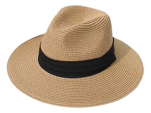 Sombrero De Panamá Unisex, Plegable, De Paja, Para Viajes A