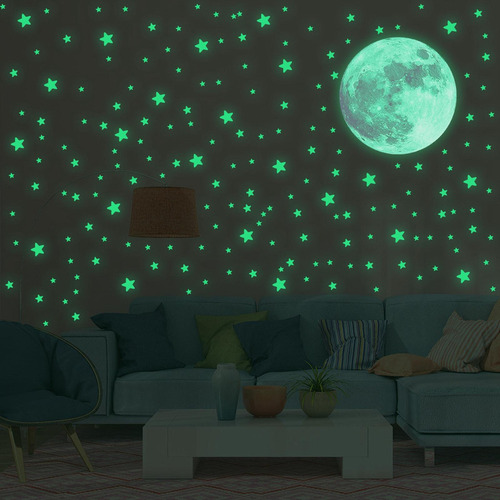 W 334 Pegatinas De Pared Impermeables Con Estrellas Que