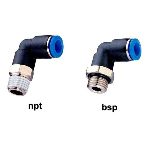 Imagem 1 de 2 de Conexão Instant. Cotovelo Macho 1/4 X 10mm Bsp - Kit 10 Pçs
