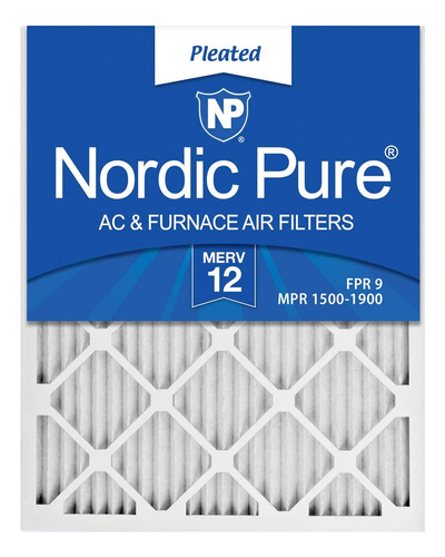 Nordic Pure Merv 10 - Filtro Para Aire Acondicionado Y Horno