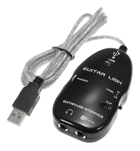 Imagen 1 de 3 de Interfaz Cable De Audio Guitar Link Conector Guitarra Pc