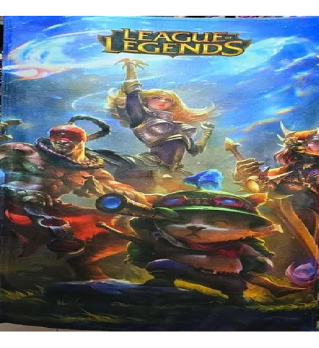 Frazada Cobija Videojuego League Legends Suave Varios Liso