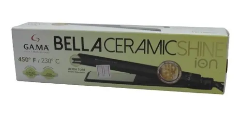 Plancha Gama Bella Ceramic Shine Negro
