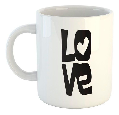 Taza De Ceramica Letras Love Amor Corazon M2