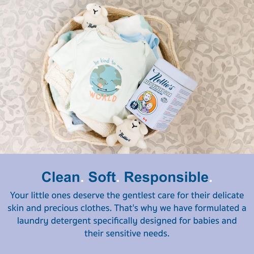 Nellie's All Natural Baby Detergente Para Ropa En Polvo 80