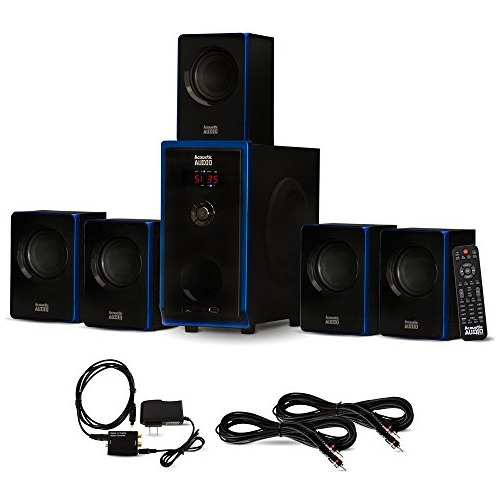 Acoustic Audio Aa5102   5.1 Speaker System With Optical...