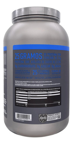 Isopure Proteína Vainilla 1.36 Kg Baja En Carbohidratos Vainilla
