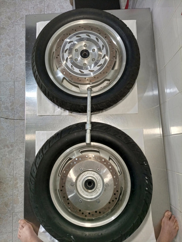 Rin Y Neumáticos 140/80/17 Y 170/80/15 Moto Honda Vtx 1300