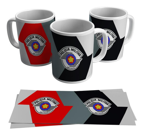 Caneca Polícia Militar São Paulo Pmesp Distintivo Brasão