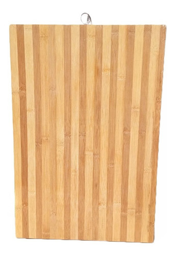 Tabla Para Picar De Bambu 40x60cm Diseño Con Aro Para Colgar