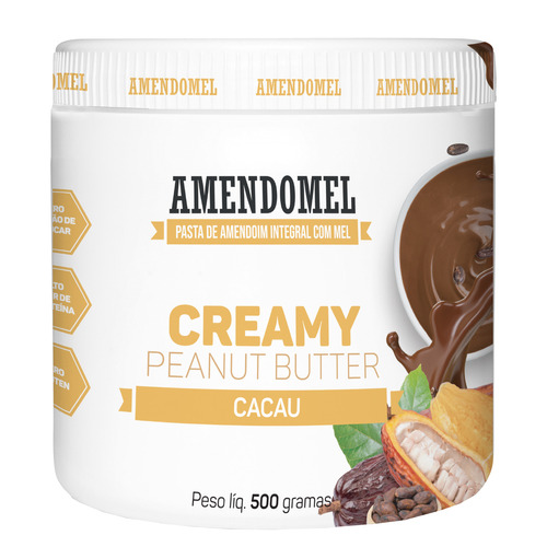 Amendomel Com Cacau - Pasta De Amendoim (500g) Thiani