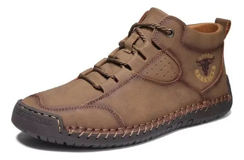 Hombres Casual Cuero Shoes Botas Senderismo Trabajo