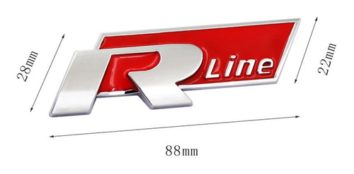 Insignia Emblema R Line Audi Vw Frontal Parilla Metalico
