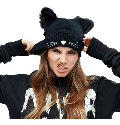 Gorro Orejas De Gato Unitalla