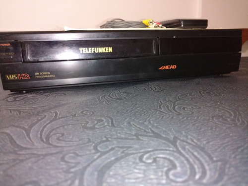 Videograbador Telefunken, C/c/ Remoto,cable Adap Y Manual (Usado)