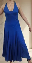 Comprar Vestido Largo Azul T.2 Amplio Fiesta Egresada Gala Quince