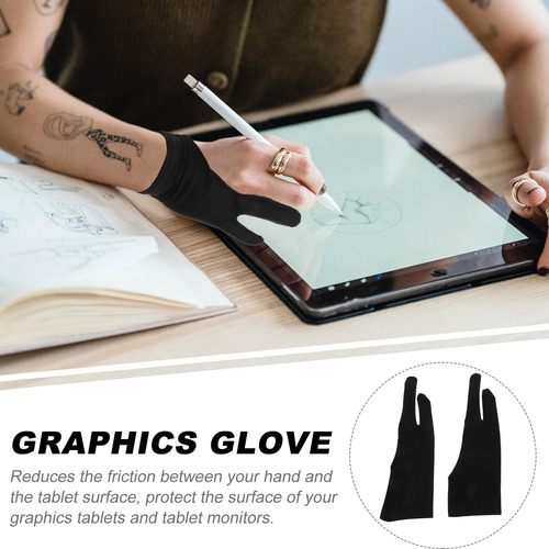 4pcs Drawing Pen Graphic Tablet Pad Household Gloves Two Fin