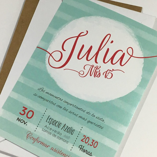 Invitaciones Tarjetas Bodas Casamientos 15 Años C/sobre X50