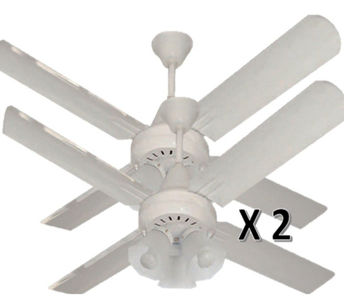 2x Ventilador De Techo 605 Tulipa Nacional 5 Años Garantia
