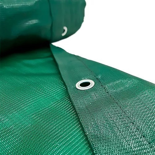 Tela De Cerco 1.60m X 5m Con Ojales Verde