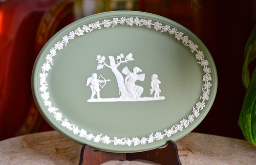 Vanity Tray Tarjetero Porcelana Wedgwood England Jasperware