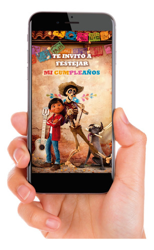 Tarjeta Invitación Virtual Animada Coco