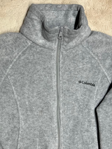 Sudadera Hoodie Para Mujer Talla M Columbia Fleece Gris (Usado)