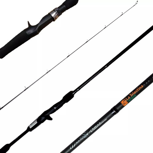 Caña Okuma Wave Power 6.6 Pies 12-25lbs 1 Tramo Baitcast Color Negro