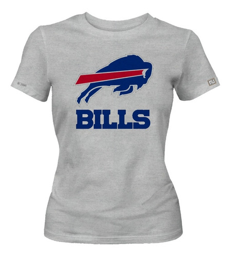 Camiseta Estampada Buffalo Bills Logo Dama Mujer Ikrd