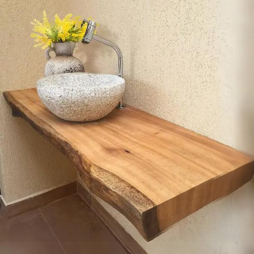Madeira Com Borda Rustica Para Artesanato E Mesas 70x40x5