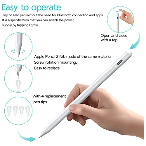 Lápiz Stylus Compatible Pencil, Lápiz Stylus iPad (20...