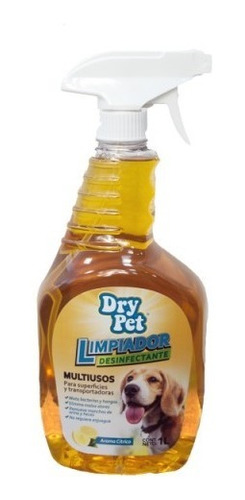 Limpiador Desinfecta Superficie Multiuso 1lt Mascota Dry Pet