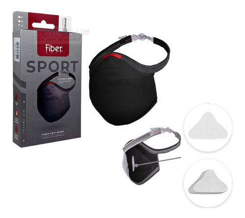 Kit Máscara Fiber Knit 3d Sport Com 1 Suporte, 30 Refil E Nf